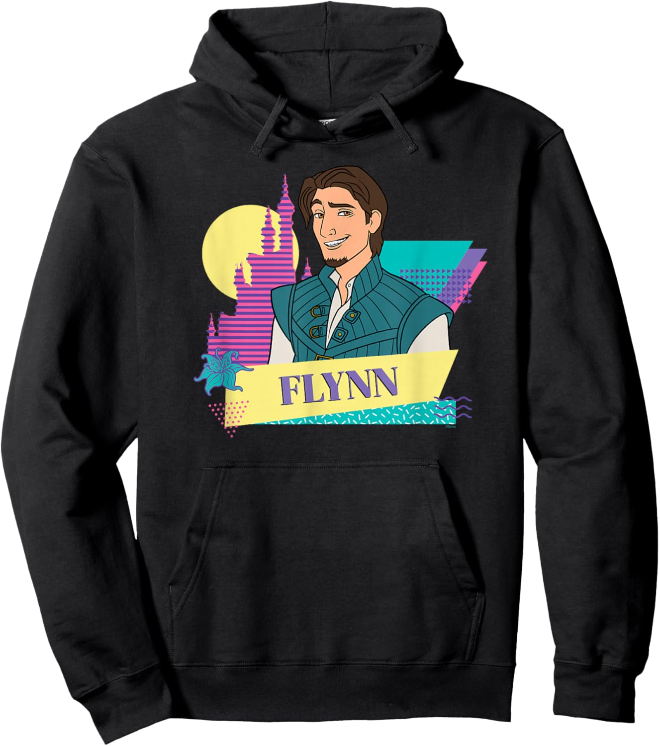 Disney Tangled Retro Couples Matching Flynn Rider Hoodie - Hoodie | Black