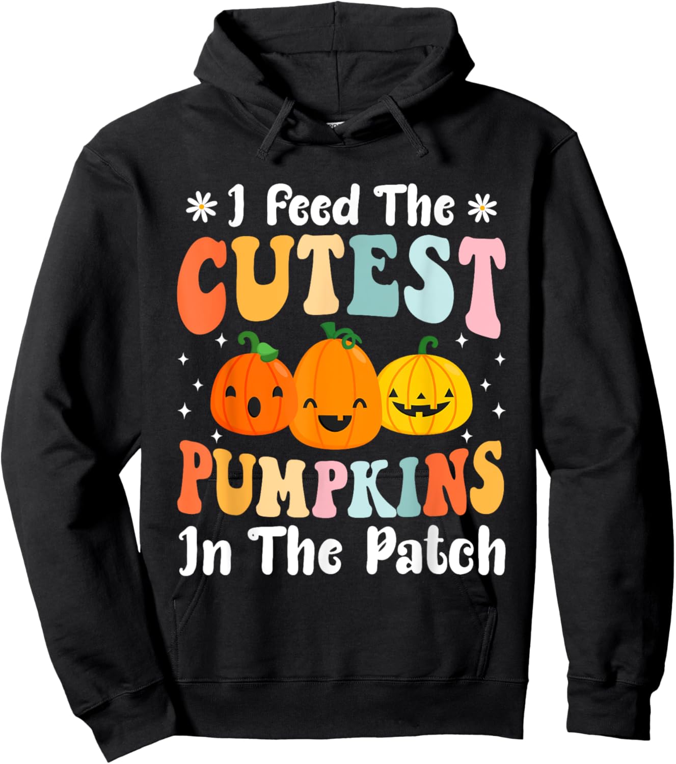 I Feed Cutest Pumpkins In The Patch Lunch Lady Halloween Hoodie - Hoodie | Black