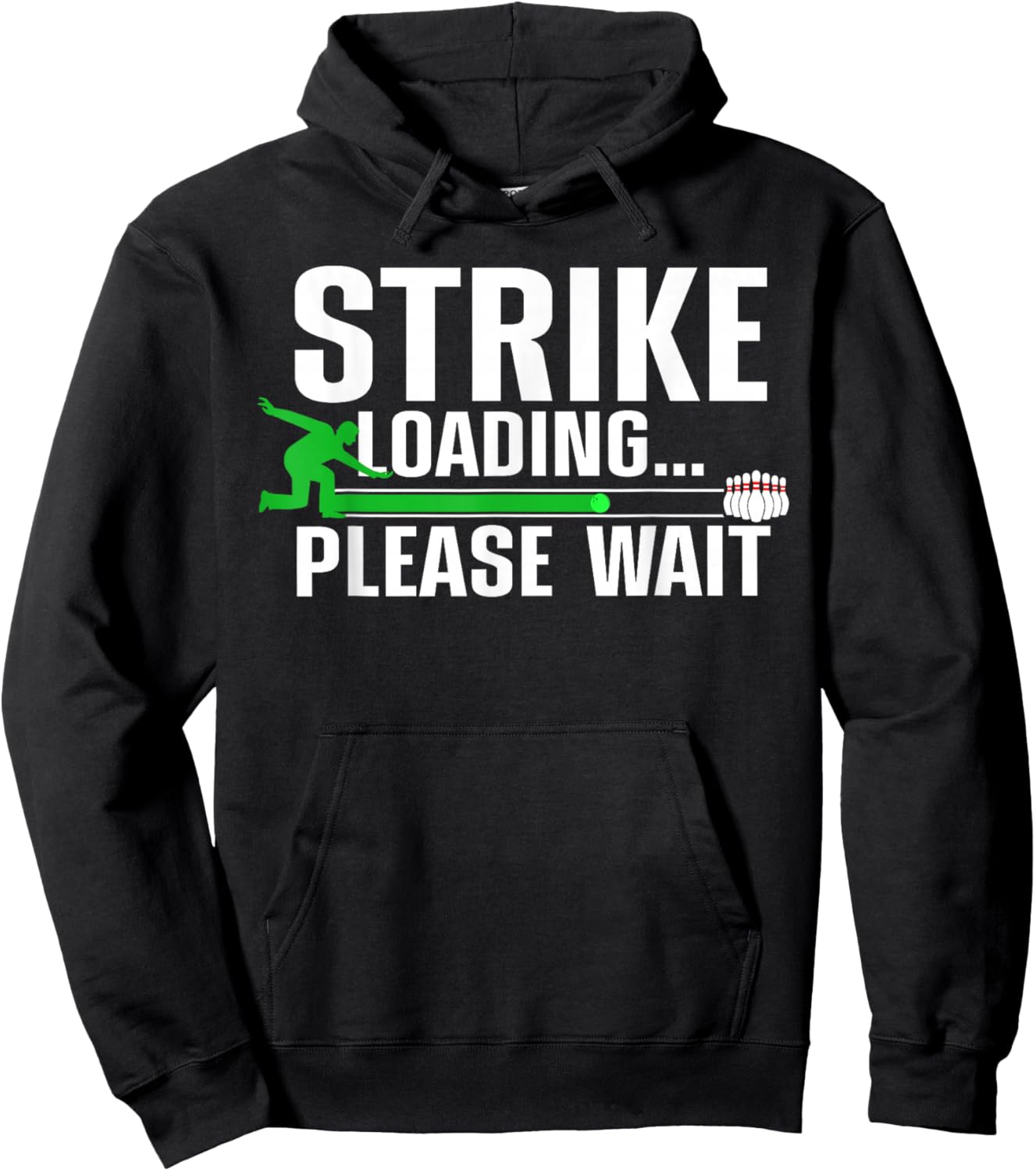 Funny Bowling Design Women Kids Bowling Lover Bowler Hoodie - Hoodie | Black
