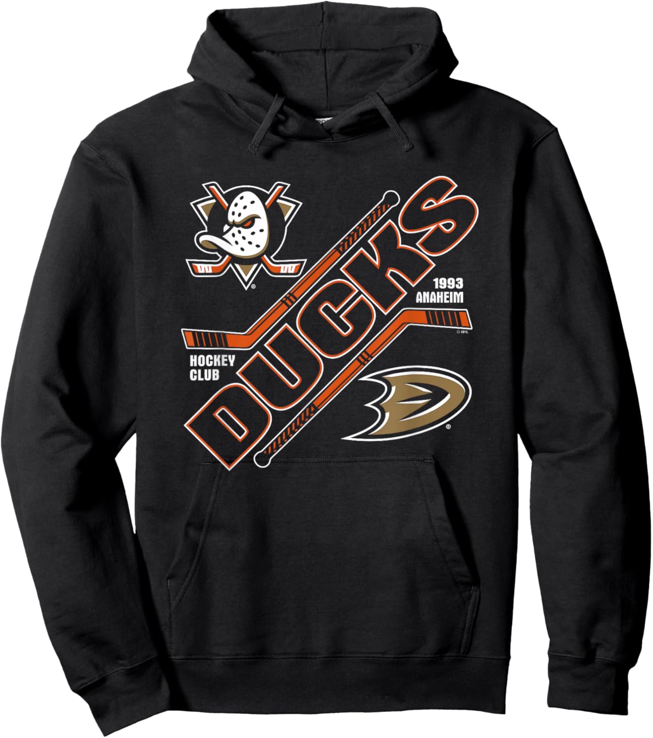 Anaheim Ducks Force Black Officially Licensed Hoodie - Hoodie | Black