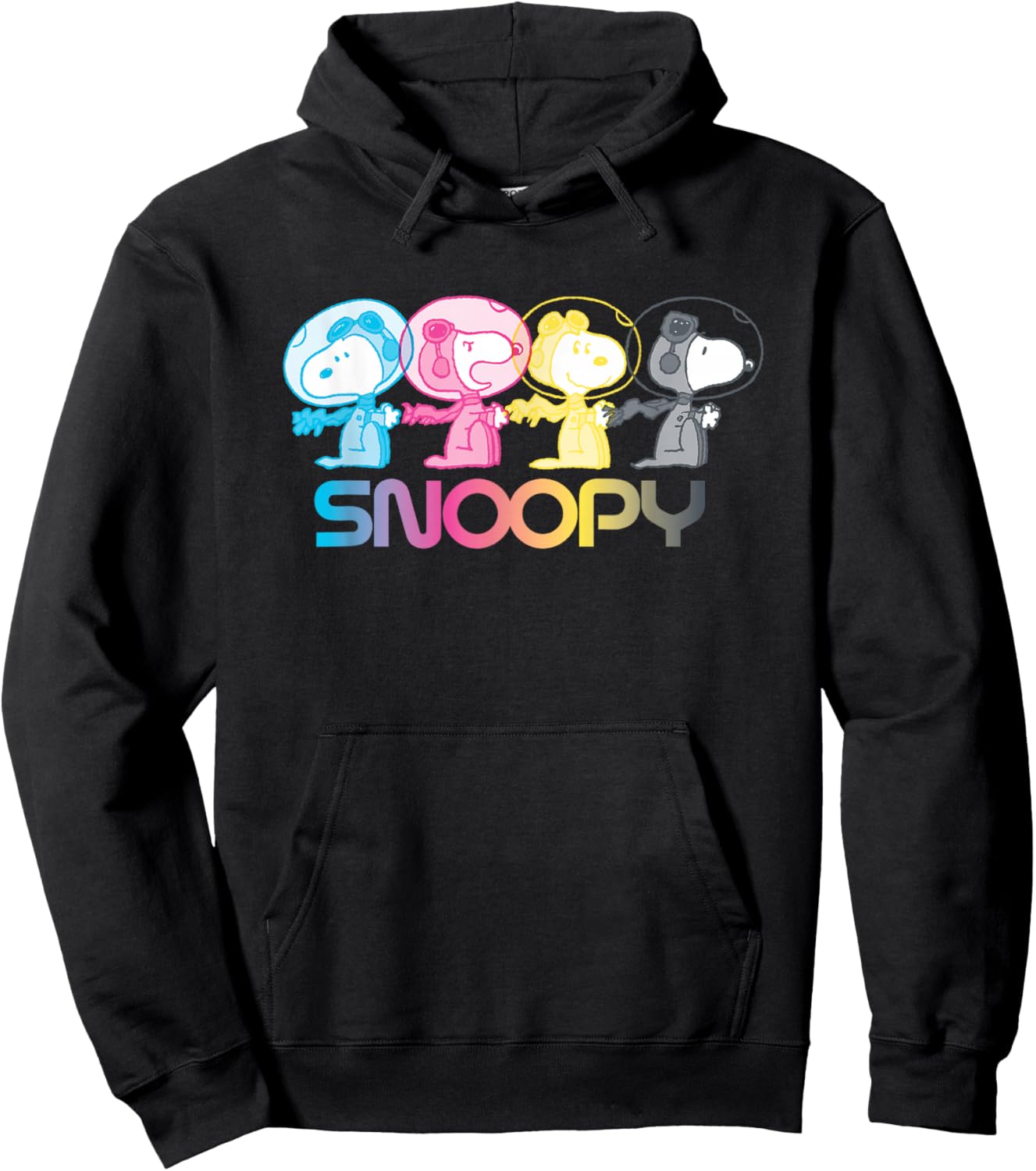 Peanuts Snoopy Space Emotions Hoodie - Hoodie | Black
