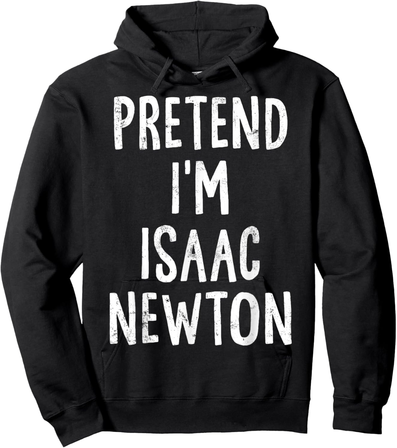Pretend I'm Isaac Newton Lazy Easy Halloween Costume Hoodie - Hoodie | Black