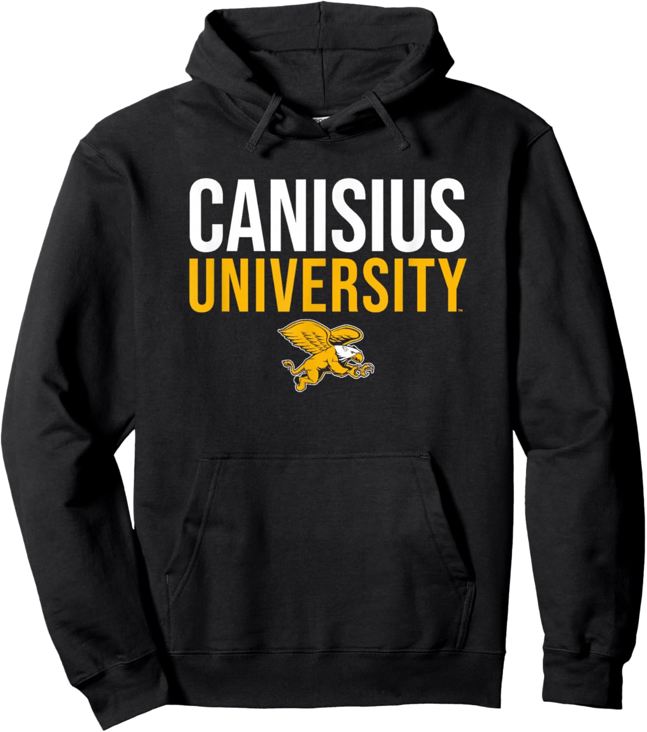 Canisius University Golden Griffins Stacked Hoodie - Hoodie | Black