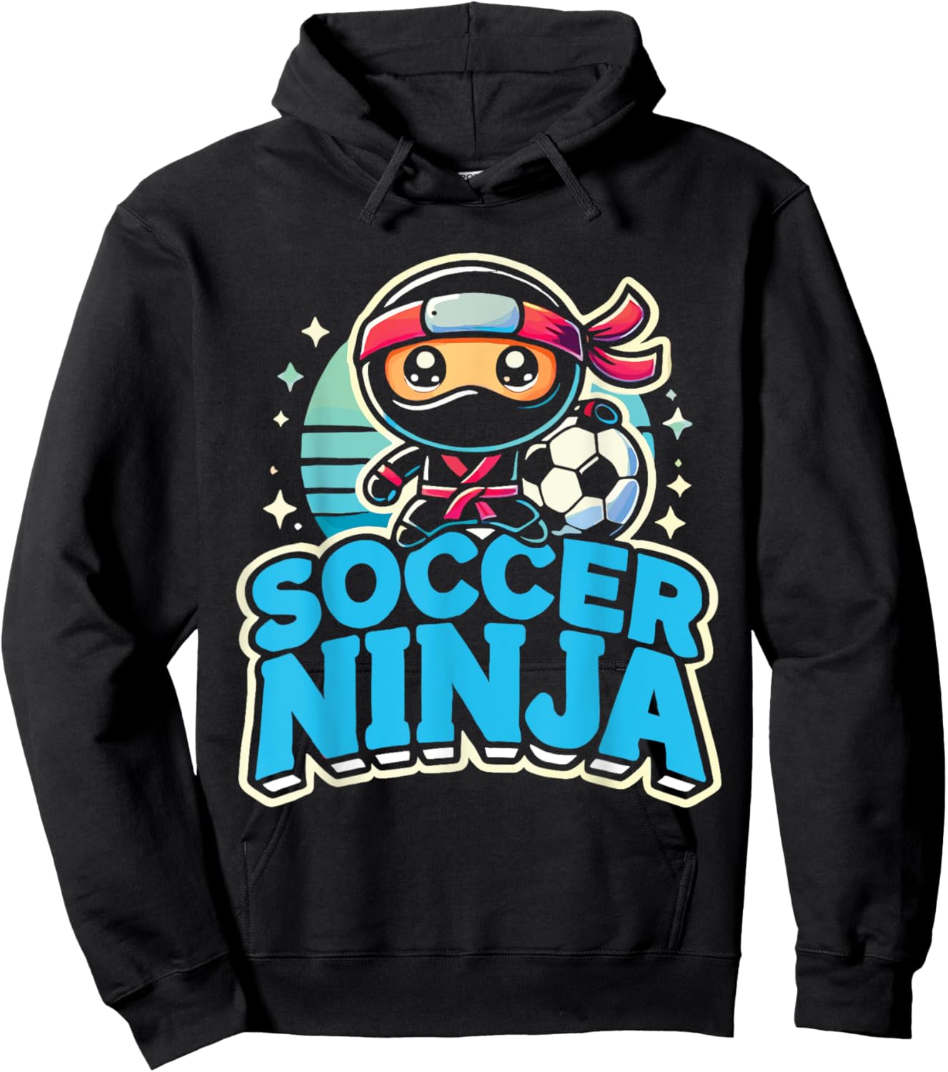 Soccer Ninja Soccer Toddler Hoodie - Hoodie | Black