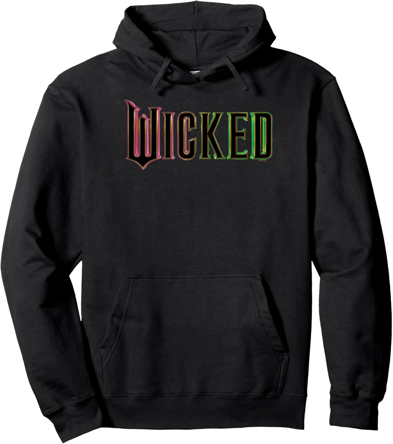 Wicked Pink and Green Logo Hoodie - Hoodie | Black