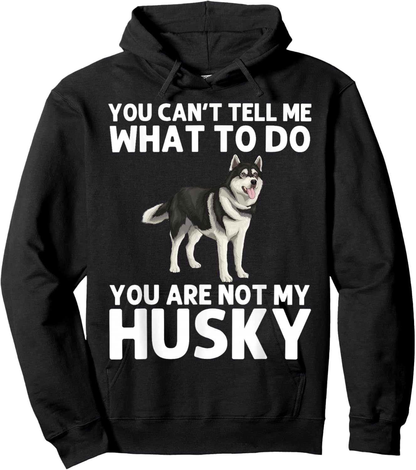 Cool Husky Gift Husky Lover Accessories & Stuff -Adult Siberian Husky Dog Husky Lover Hoodie - Hoodie | Black