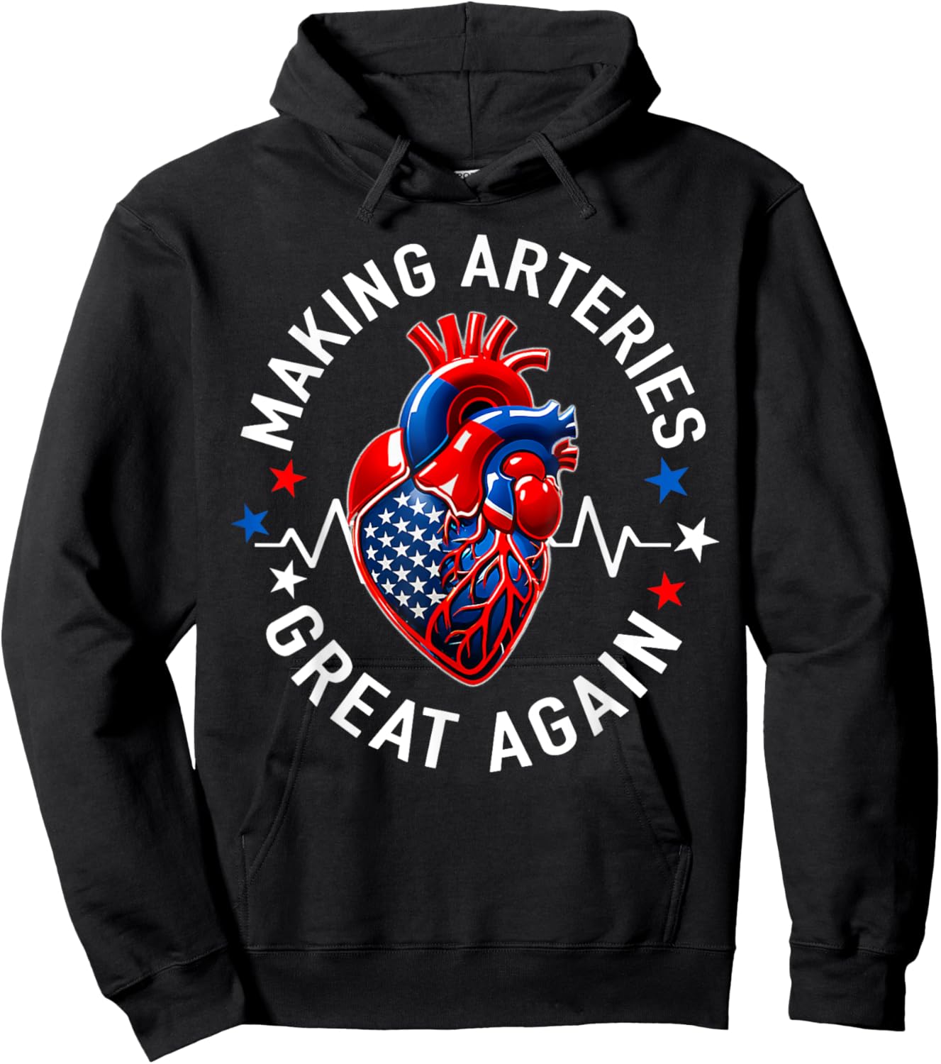 Making Arteries Great Again Cardiac Cath Lab Hoodie - Hoodie | Black