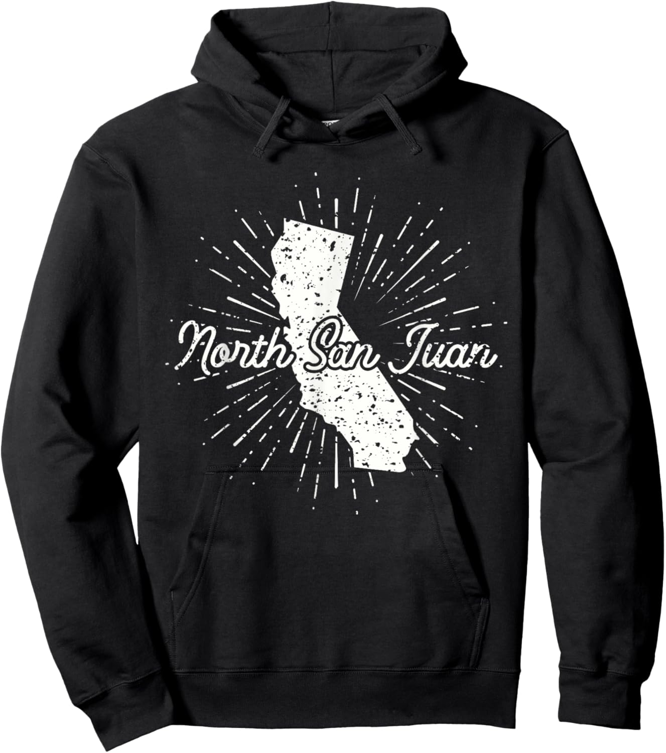 North San Juan California Hoodie - Hoodie | Black