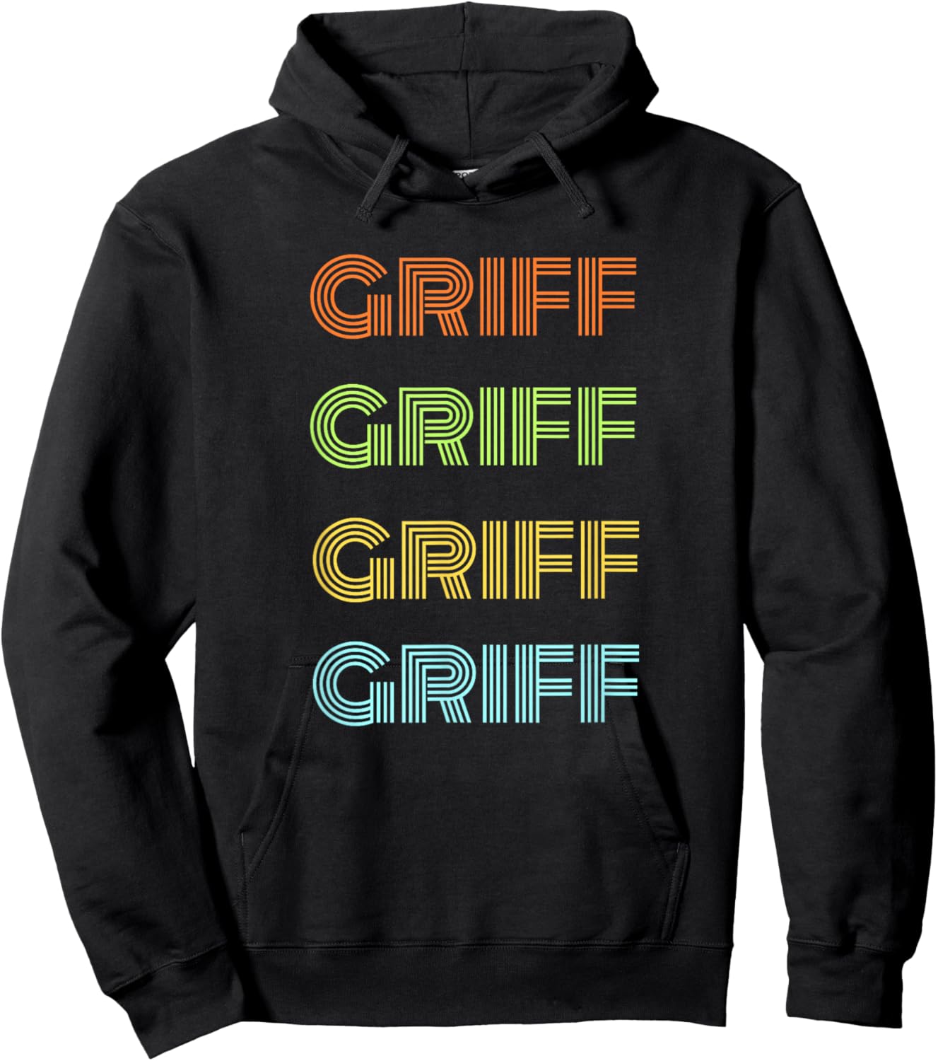 Best Name Ever Best Griff Ever -Kids Black Small Modern Wedding Classic All Occasions Cotton Blend Machine Wash Hoodie - Hoodie | Black