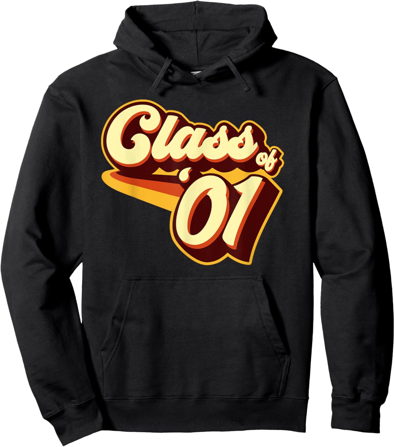 Class of 01 Reunion Retro 2001 Hoodie - Hoodie | Black