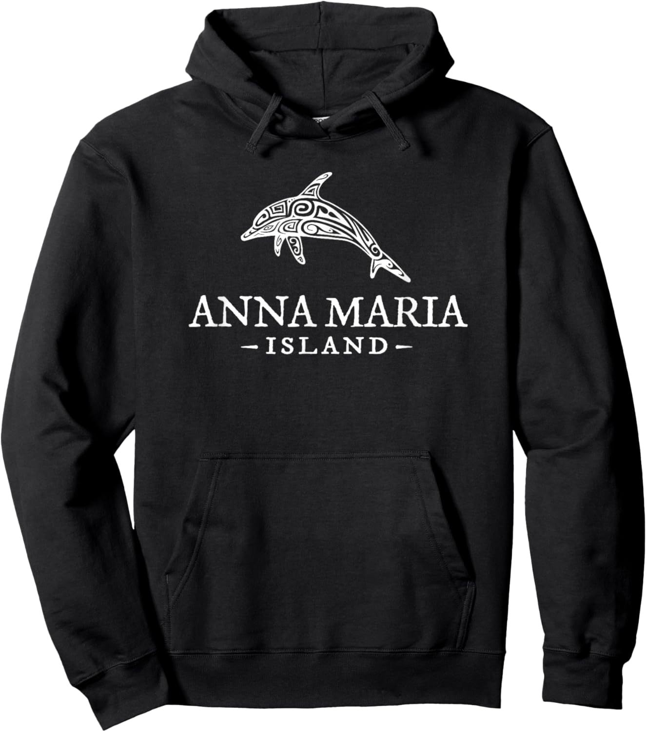 Anna Maria Island Florida Dolphin Vacation Souvenir Hoodie - Hoodie | Black