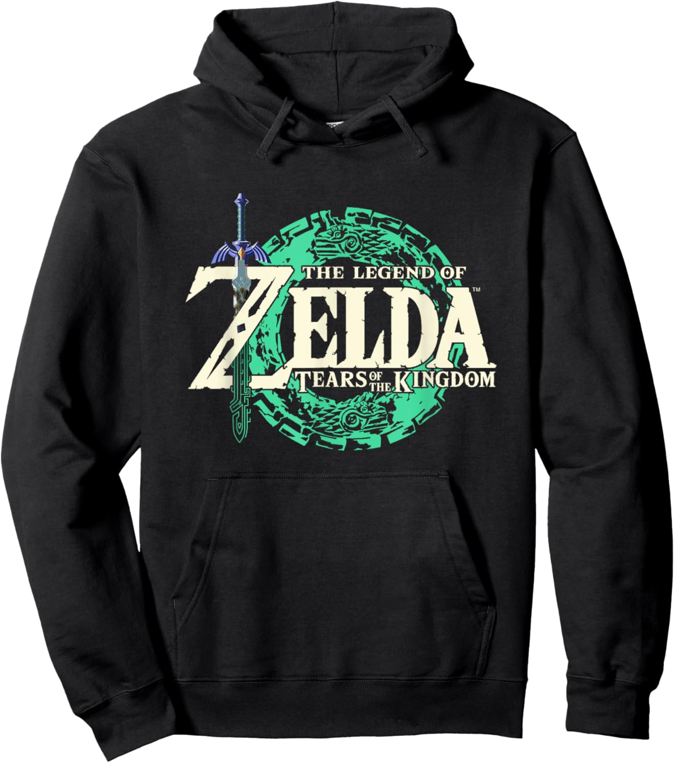 The Legend of Zelda Tears of the Kingdom Front Back Portrait Hoodie - Hoodie | Black
