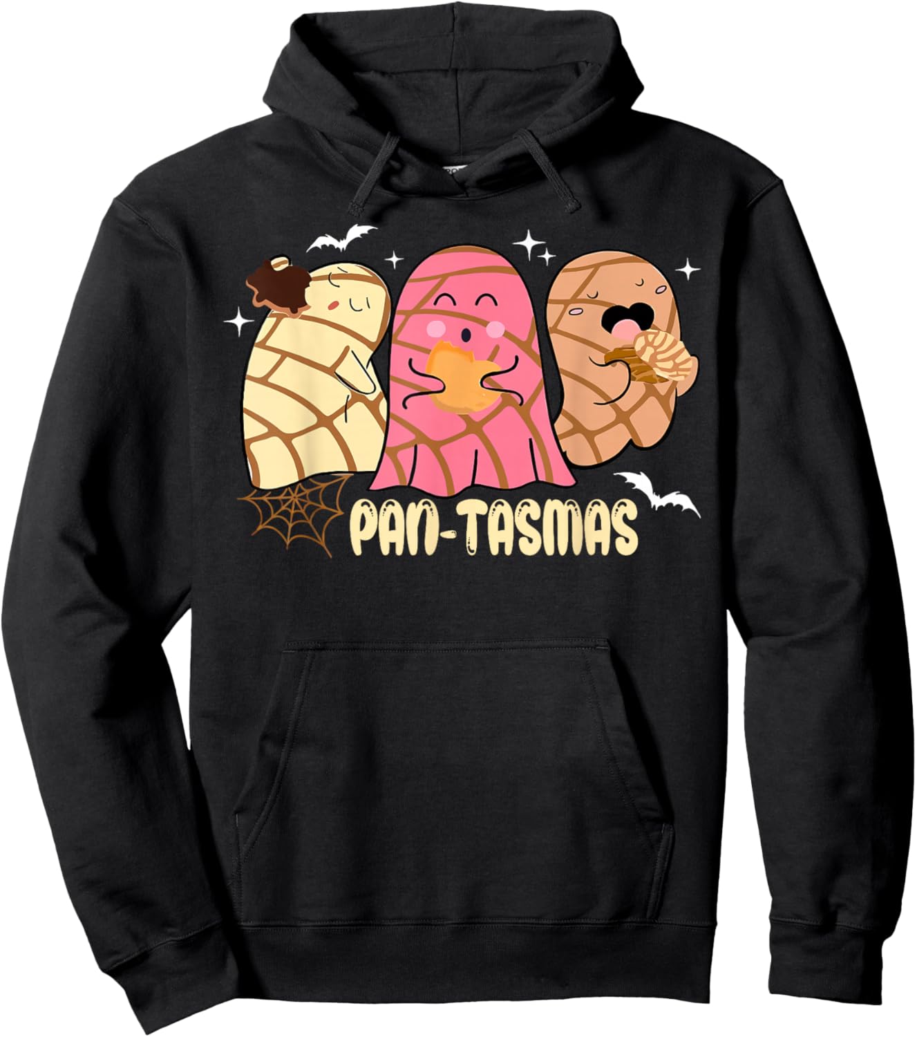 Pantasmas Ghost Funny Spooky Conchas Mexican Ghost Halloween Hoodie - Hoodie | Black
