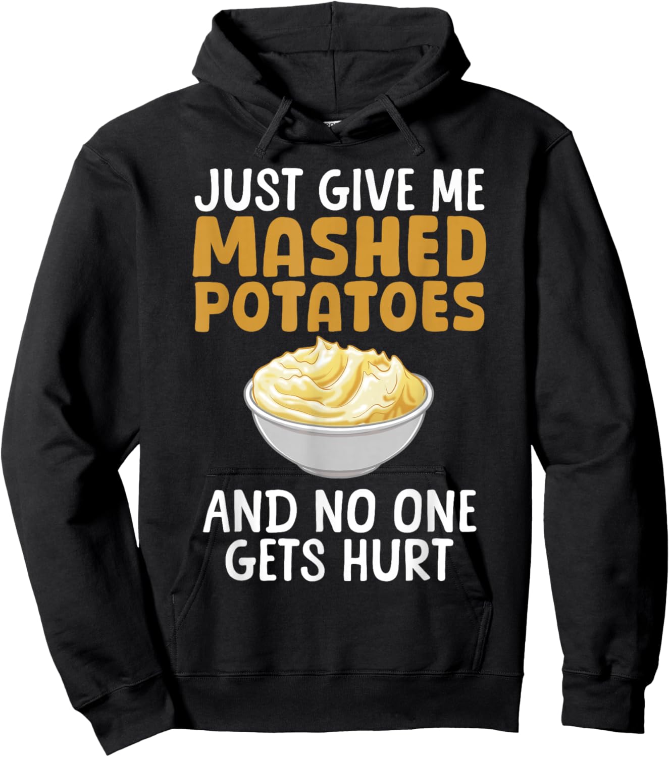 Funny Mashed Potato Design Women Mash Mashed Potato Hoodie - Hoodie | Black