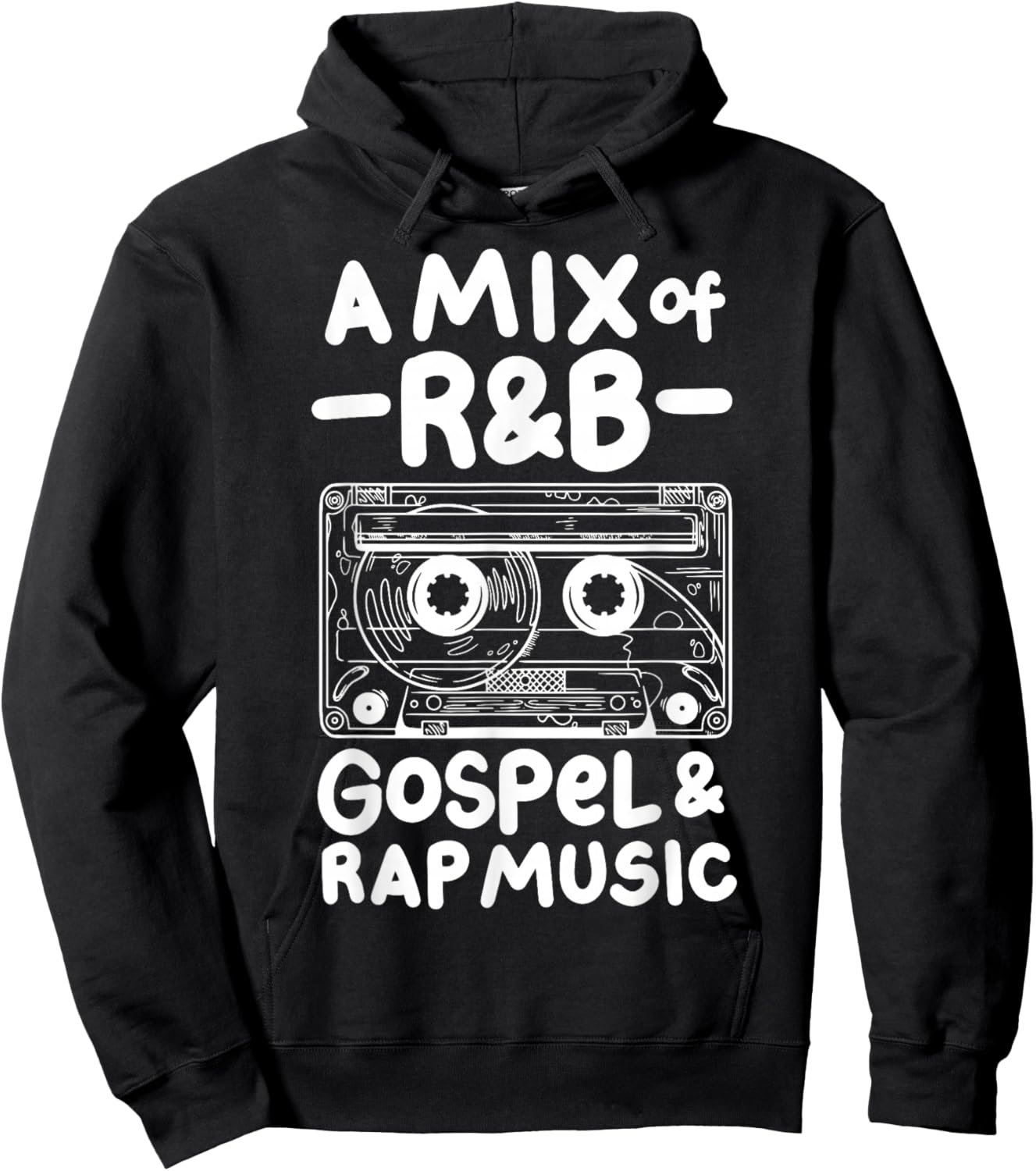 A Mix Of R&B Gospel And Rap Music Hoodie - Hoodie | Black