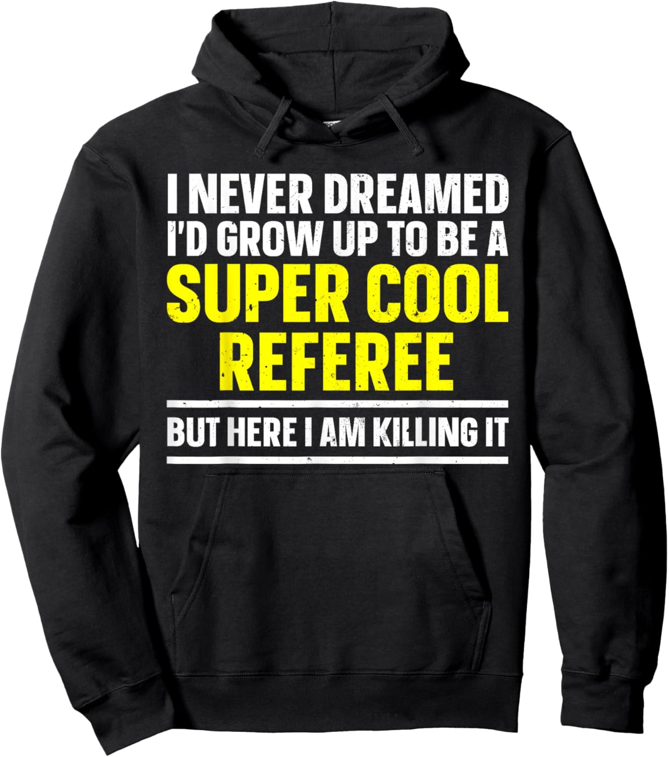 Cool Referee Design Women Reffing Sports Ref Referee Hoodie - Hoodie | Black