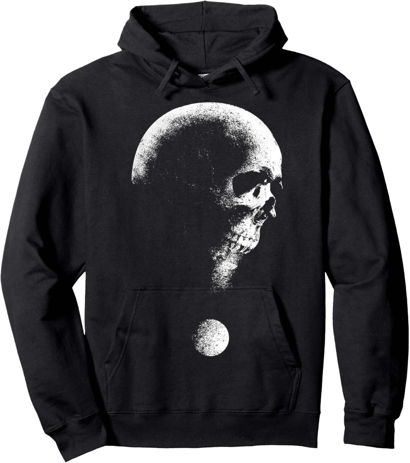Skull Question Mark Horror Halloween Costume Trick Or Treat Hoodie - Hoodie | Black