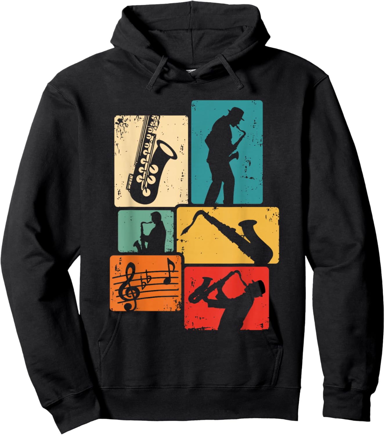 Saxophonist Jazz Saxophone Player Musician Saxophone Hoodie - Hoodie | Black