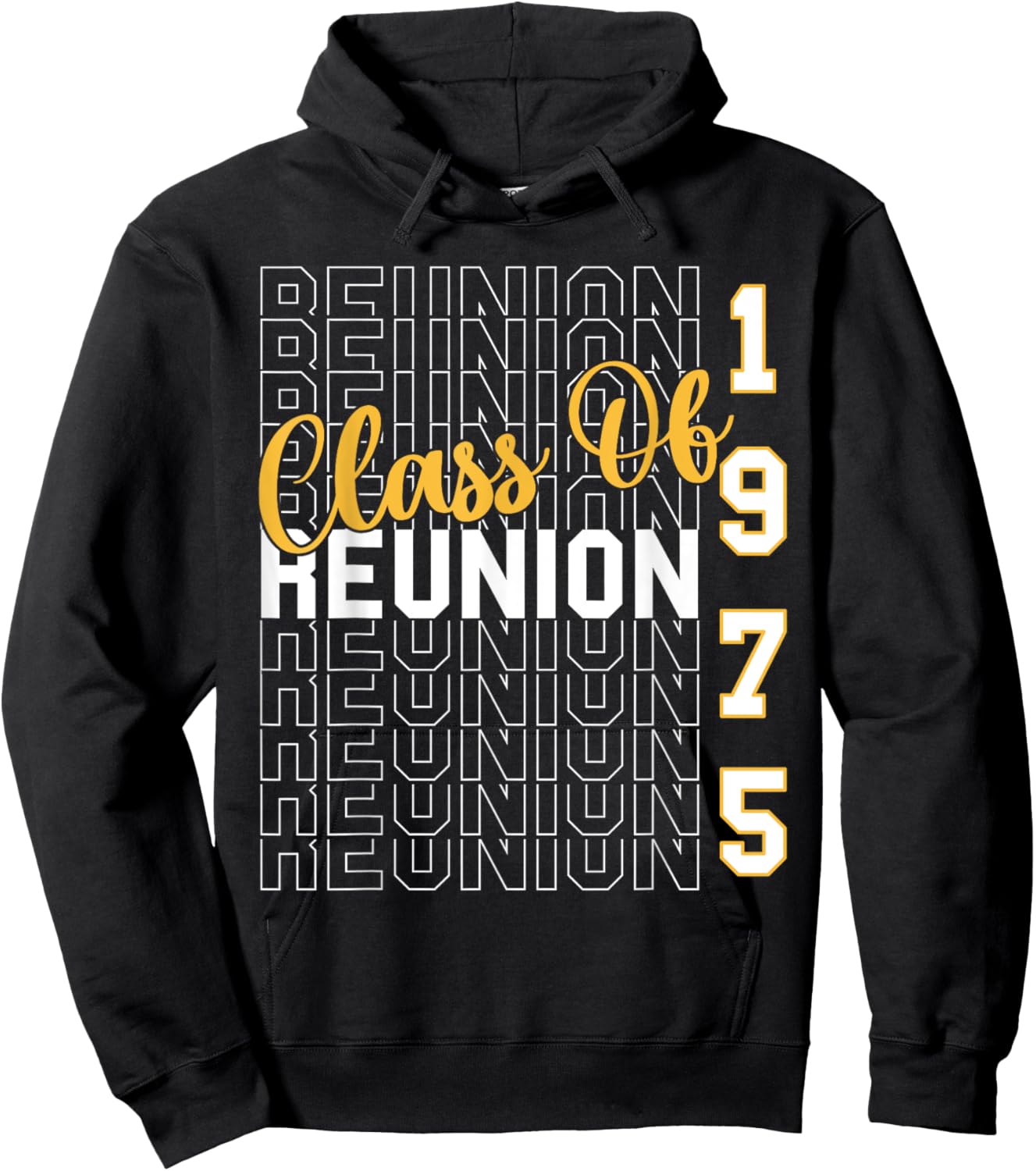 Class Of 1975 Reunion - Class Of 75 Highschool Reunion Hoodie - Hoodie | Black
