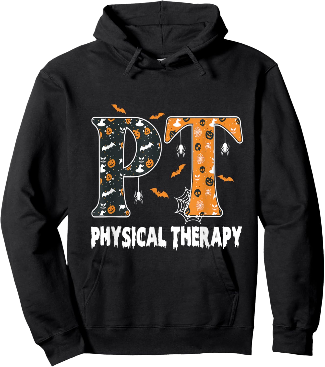 Physical Therapy Therapist Halloween Spooky PT Halloween Hoodie - Hoodie | Black