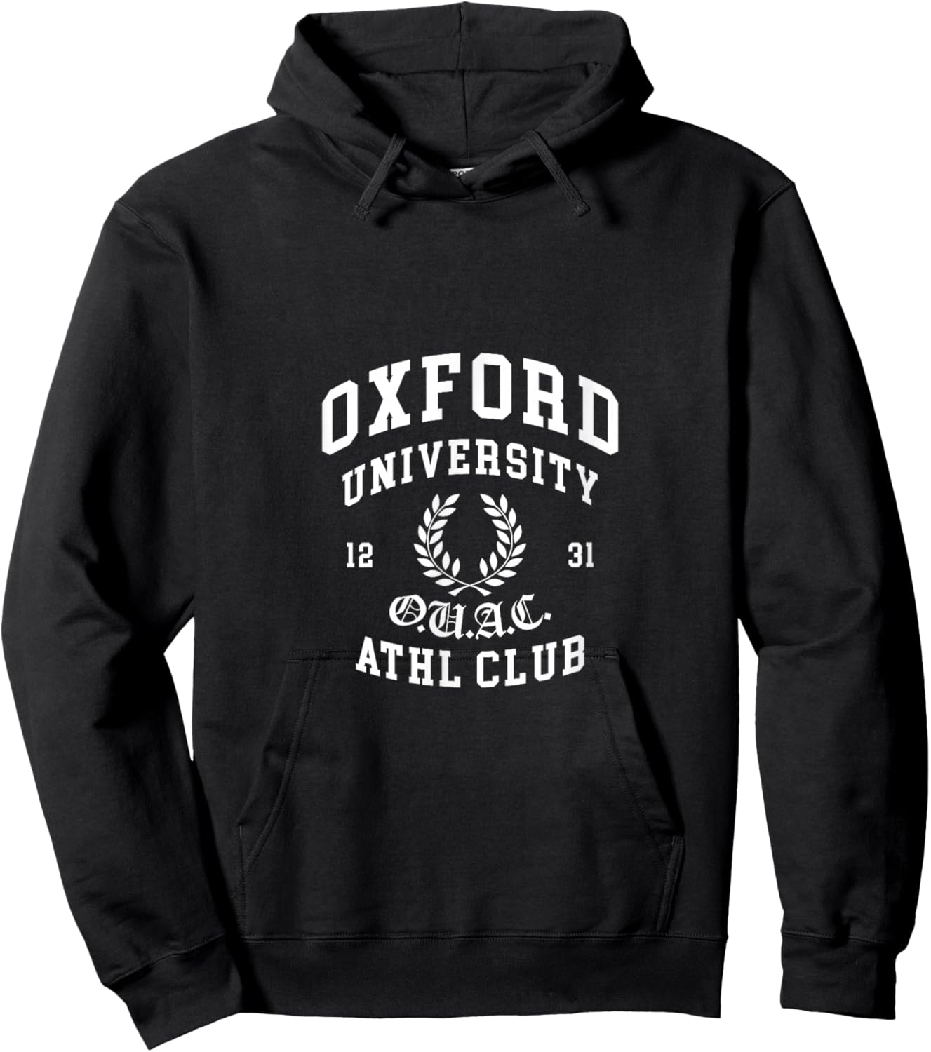 Oxford University Athletic Club Collegiate Varsity Apparel Hoodie - Hoodie | Black