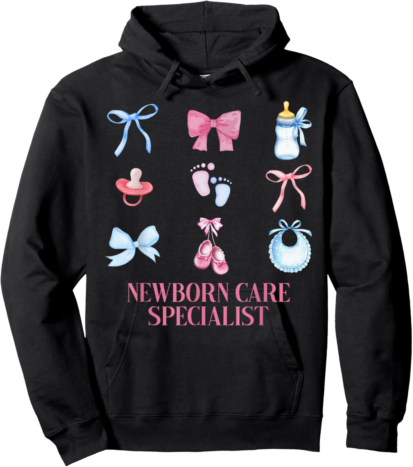 Coquette NCS Newborn Care Specialist Mother Baby Nurse Hoodie - Hoodie | Black