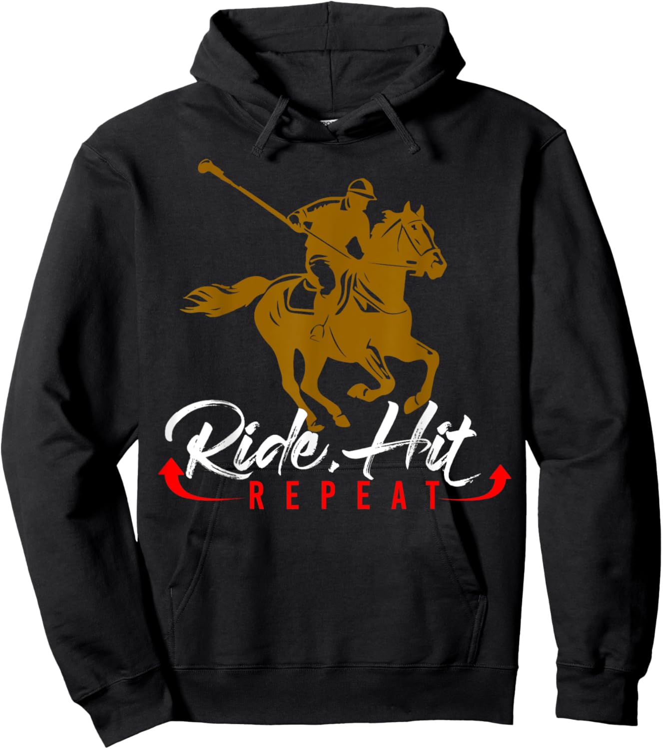 Sports Polo Hoodie - Hoodie | Black
