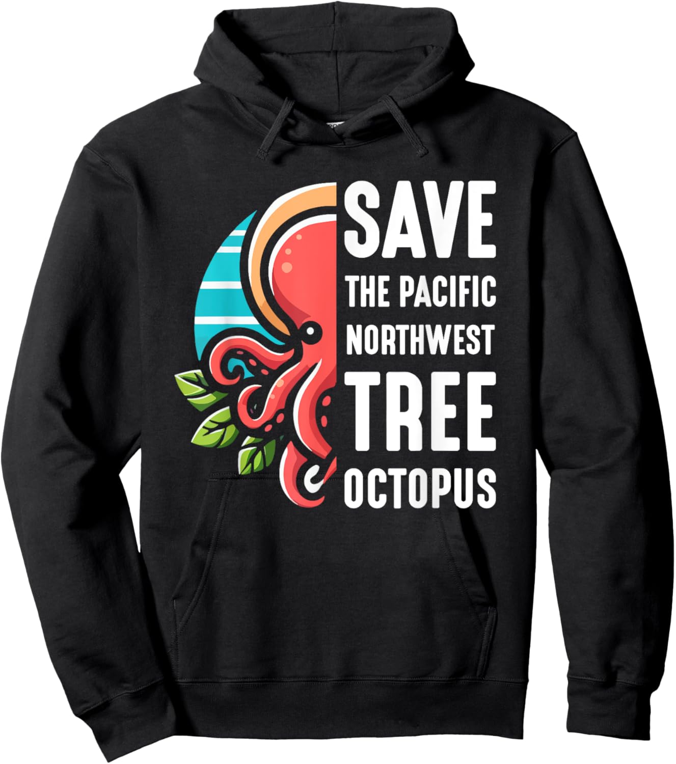 The Pacific Northwest Tree Octopus Hoodie - Hoodie | Black