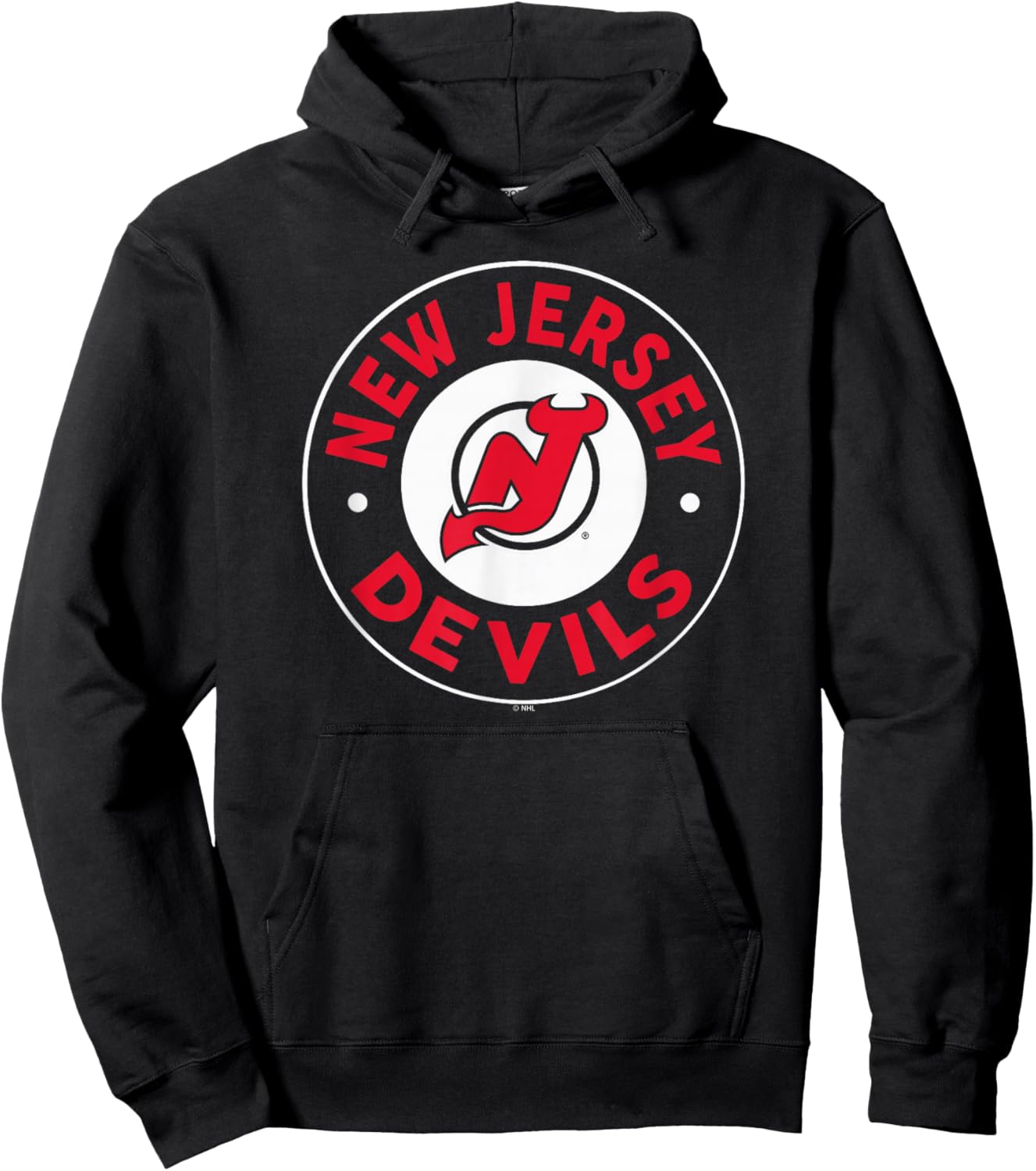 New Jersey Devils Symbol Black Officially Licensed Hoodie - Hoodie | Black