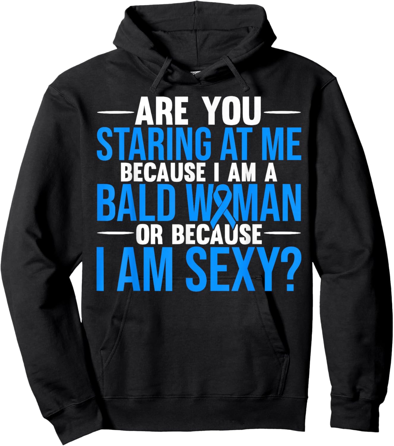 Alopecia Warrior Hair Loss Hoodie - Hoodie | Black
