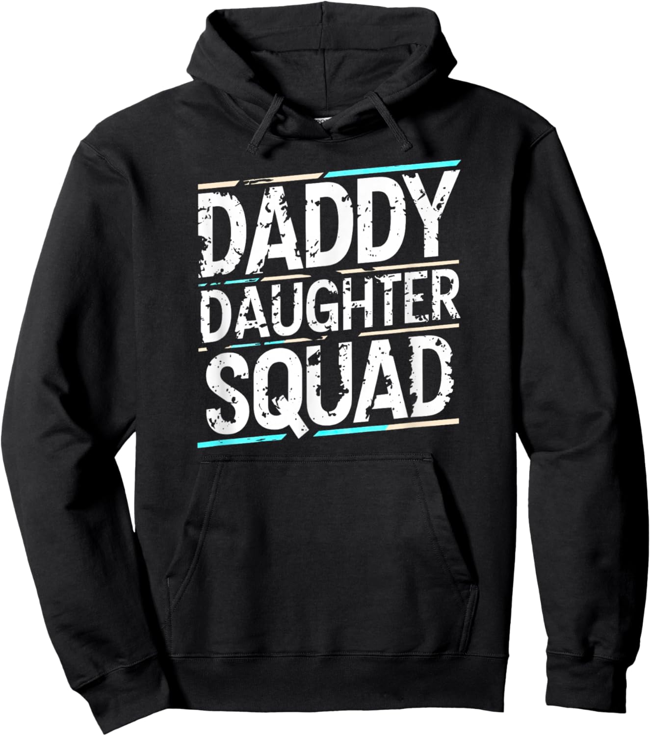 Dad Daughter Squad Daddy's Girl Family Matching Papa Father Hoodie - Hoodie | Black