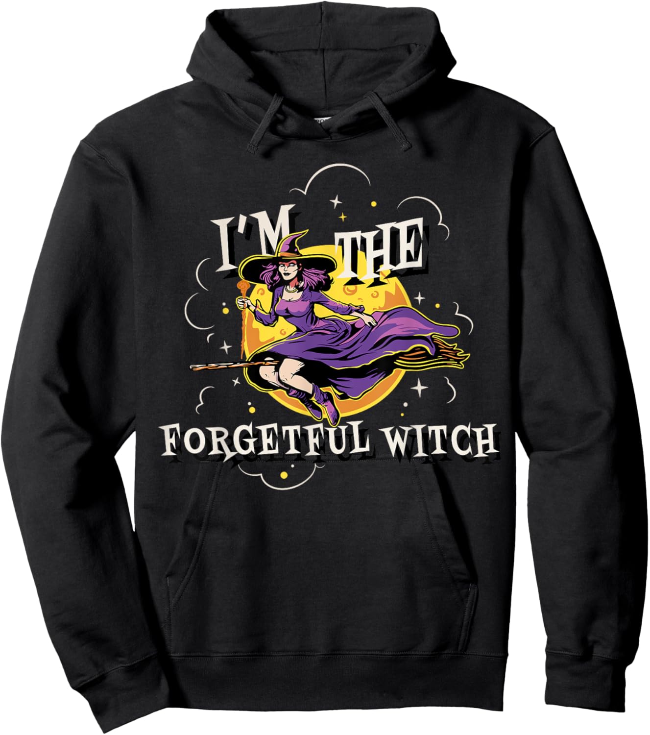 Im The Forgetful Witch Halloween Matching Group Costume Hoodie - Hoodie | Black