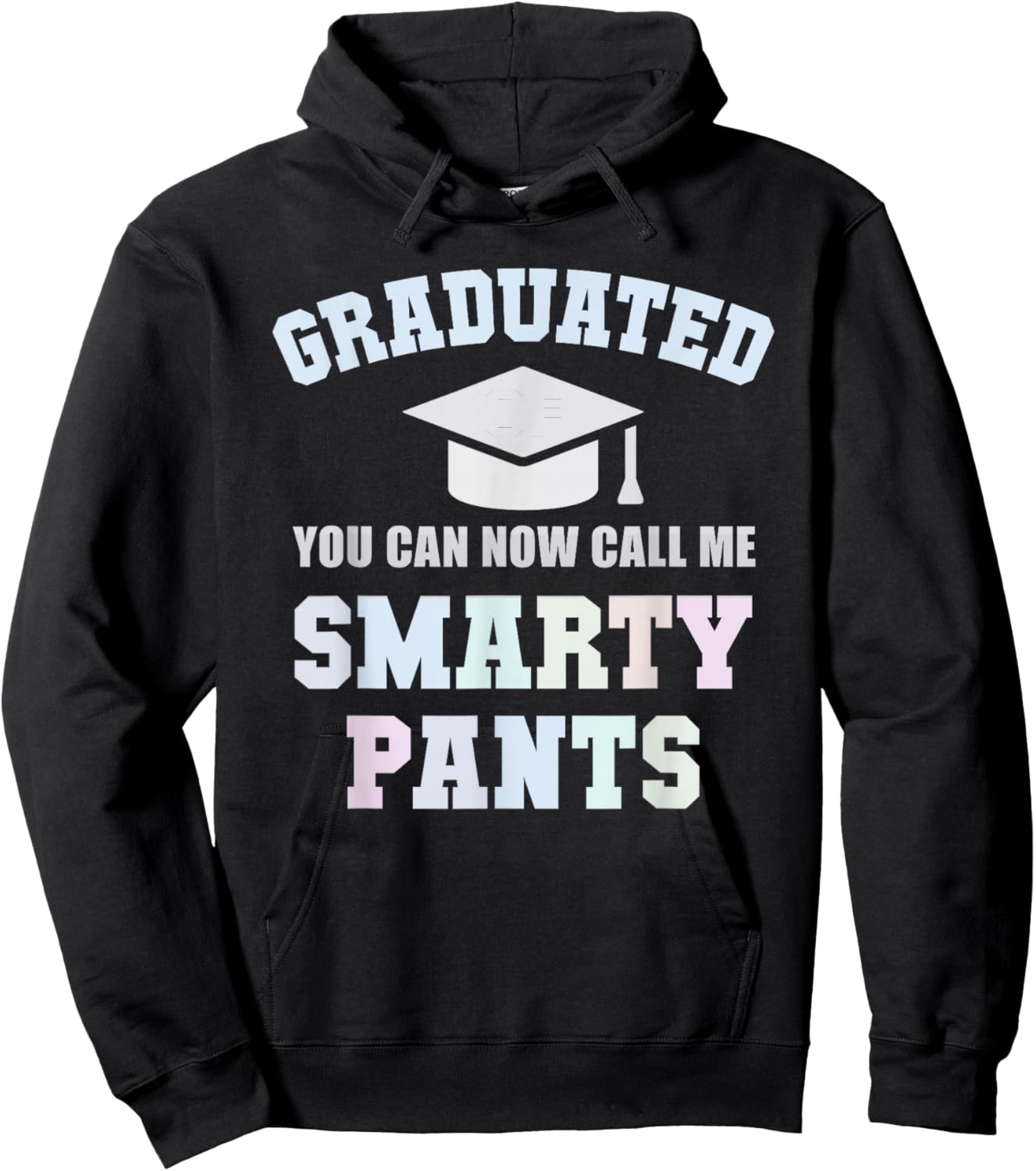 Funny GRADUATED Mr SMARTY PANTS School University Graduation Hoodie - Hoodie | Black
