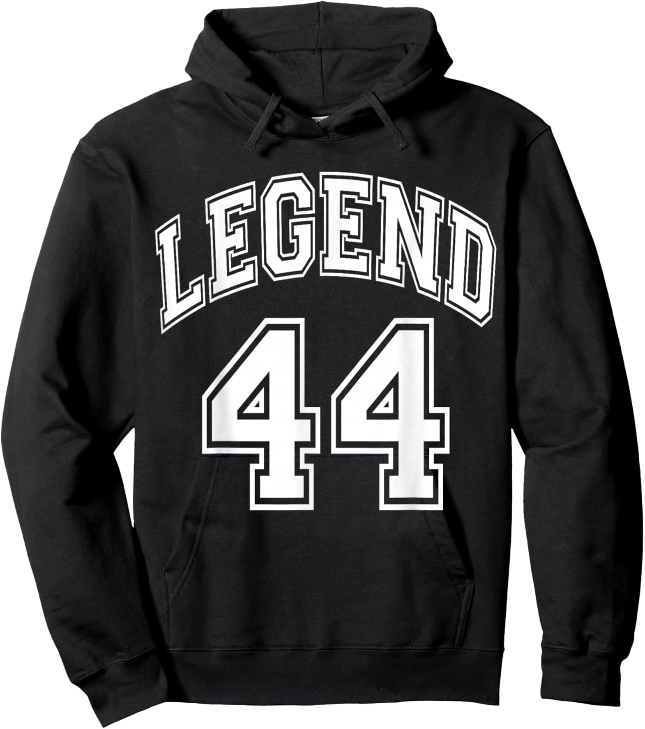Legend 44 Years Old Number Team 44th Birthday 1944 Hoodie - Hoodie | Black