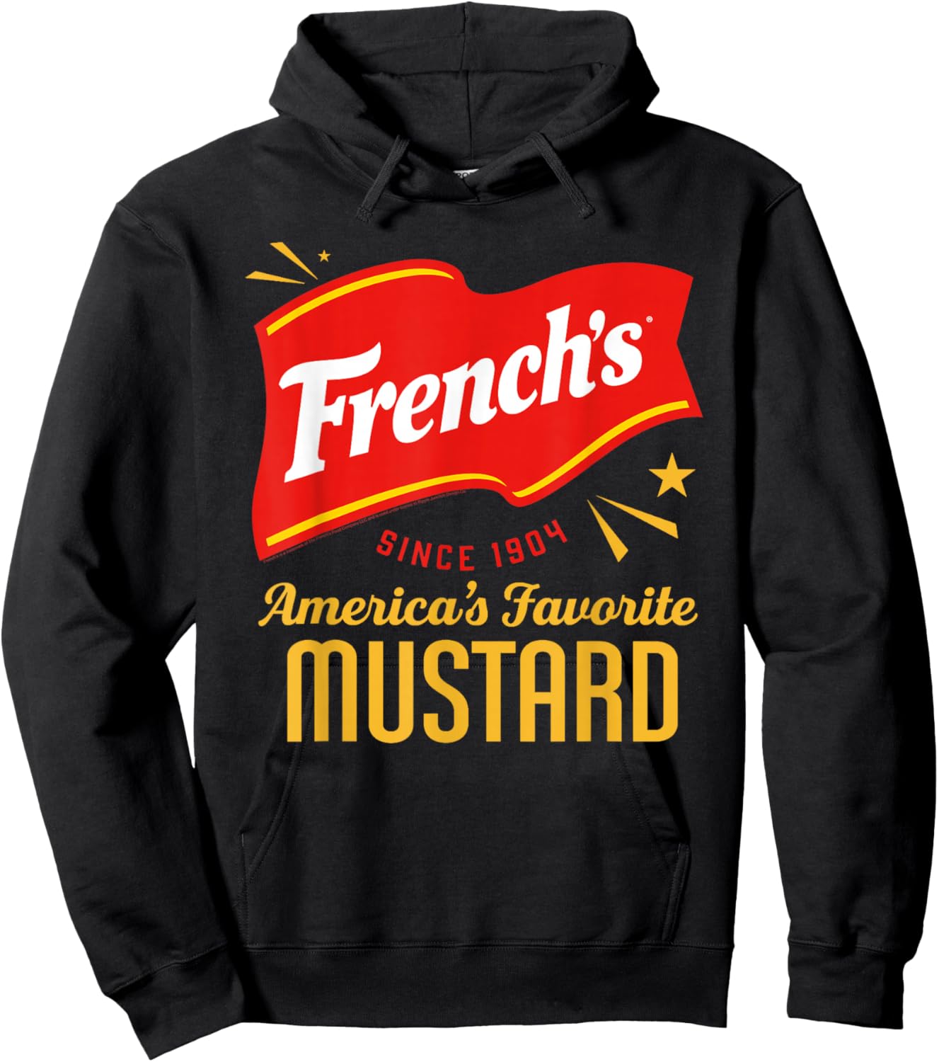 French's America's Favorite Mustard Logo Food Hoodie - Hoodie | Black