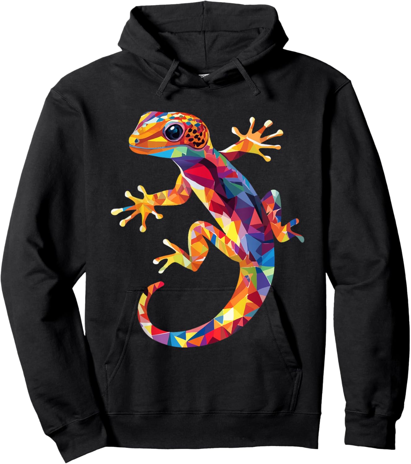 Leopard Gecko Color Pop Art Gecko Lovers Hoodie - Hoodie | Black