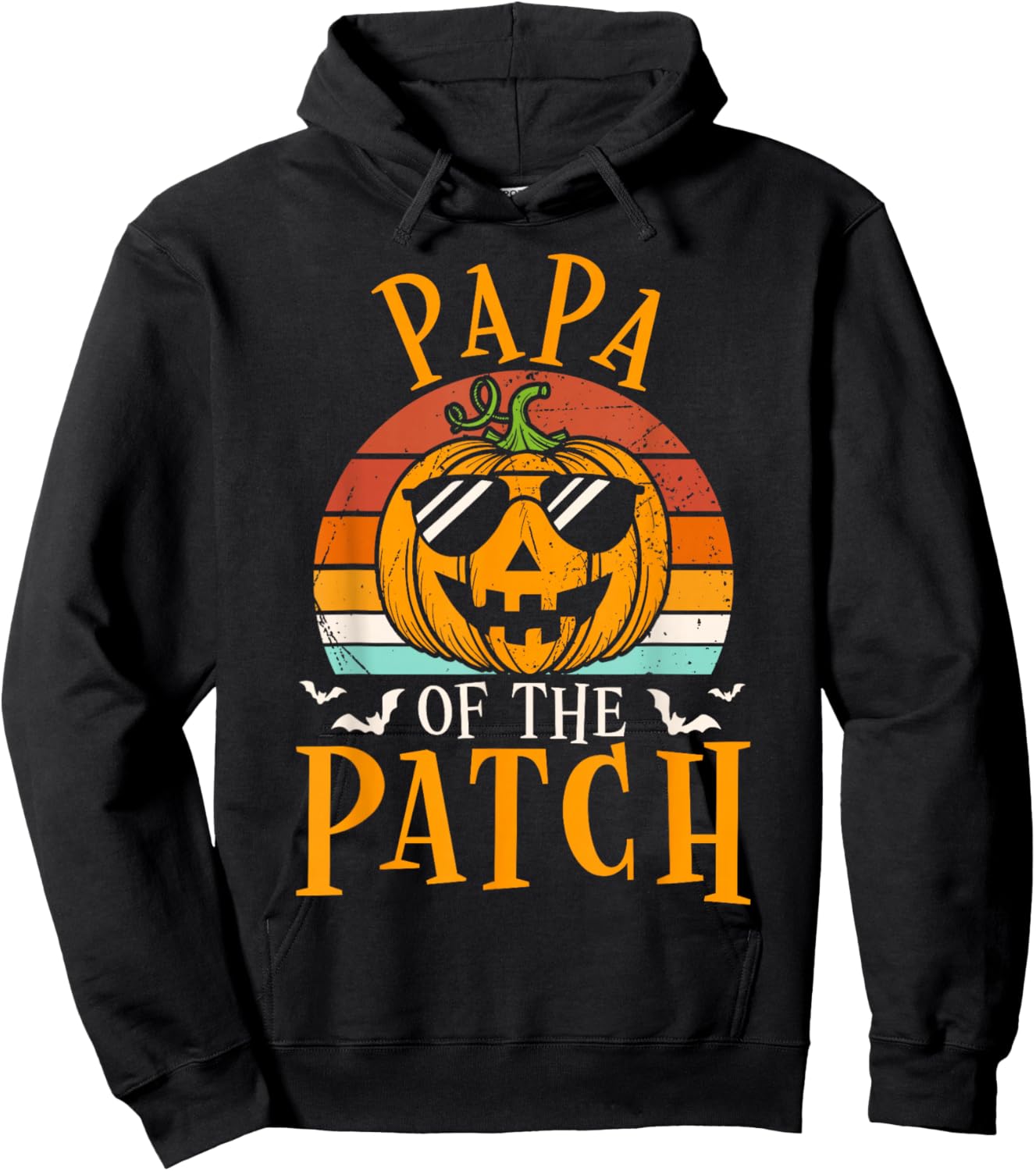 Papa Of The Patch Pumpkin Family Group Halloween Costume Hoodie - Hoodie | Black