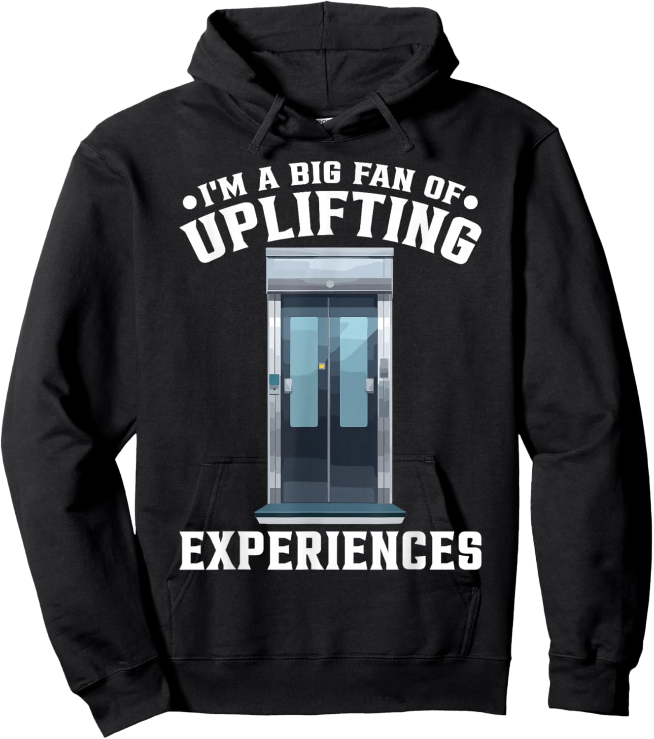 Elevator Lover Fan Of Uplifiting Experiences Hoodie - Hoodie | Black