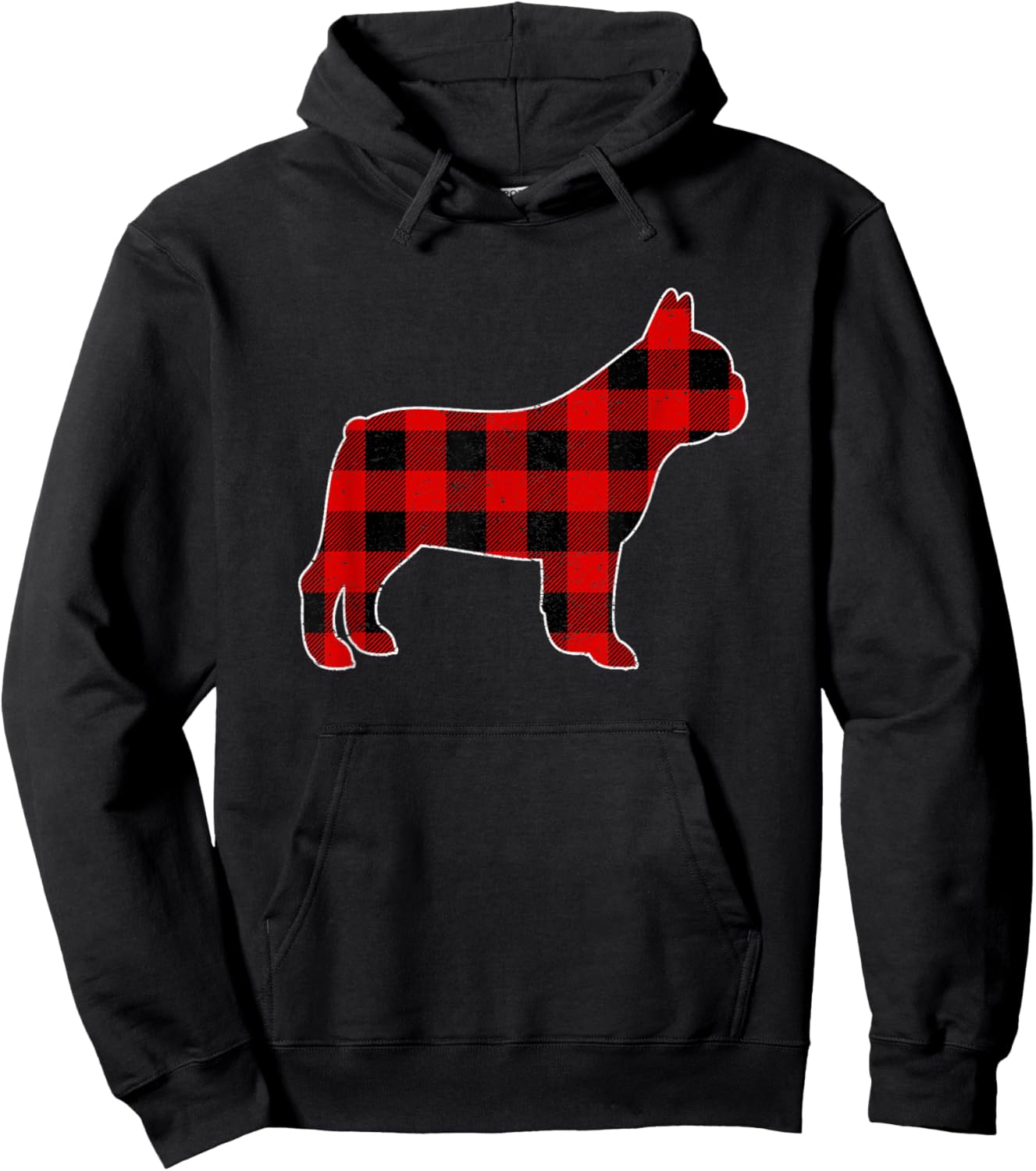 Christmas French bulldog Pajama Pj, Christmas Dog Buffalo Women Kids Hoodie - Hoodie | Black