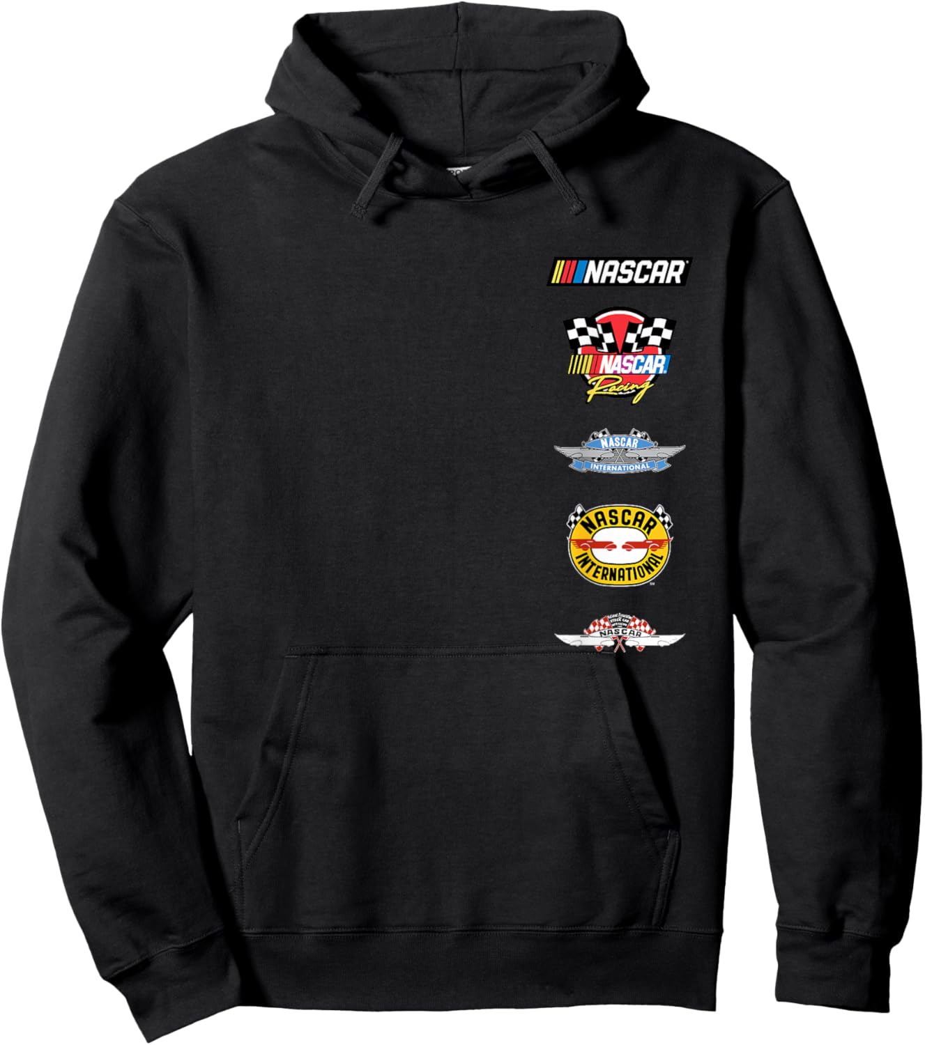 NASCAR - Stacked Historical Racing Logos Hoodie - Hoodie | Black