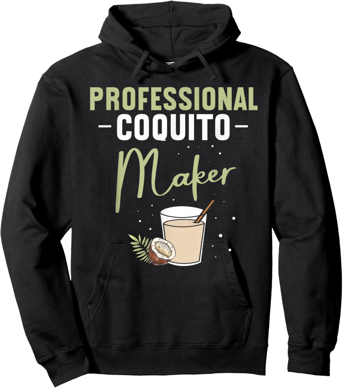 Coquito Christmas Coquito Maker Puerto Rican Christmas Hoodie - Hoodie | Black