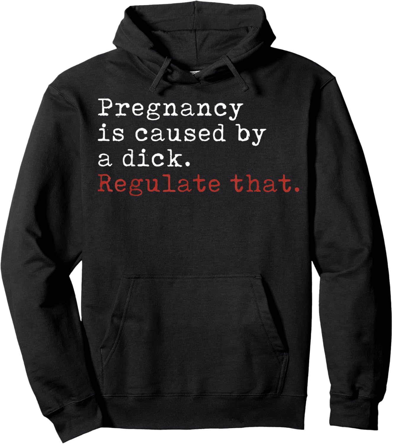 Pregnancy is Caused by a Dick Regulate That Feminist Hoodie - Hoodie | Black