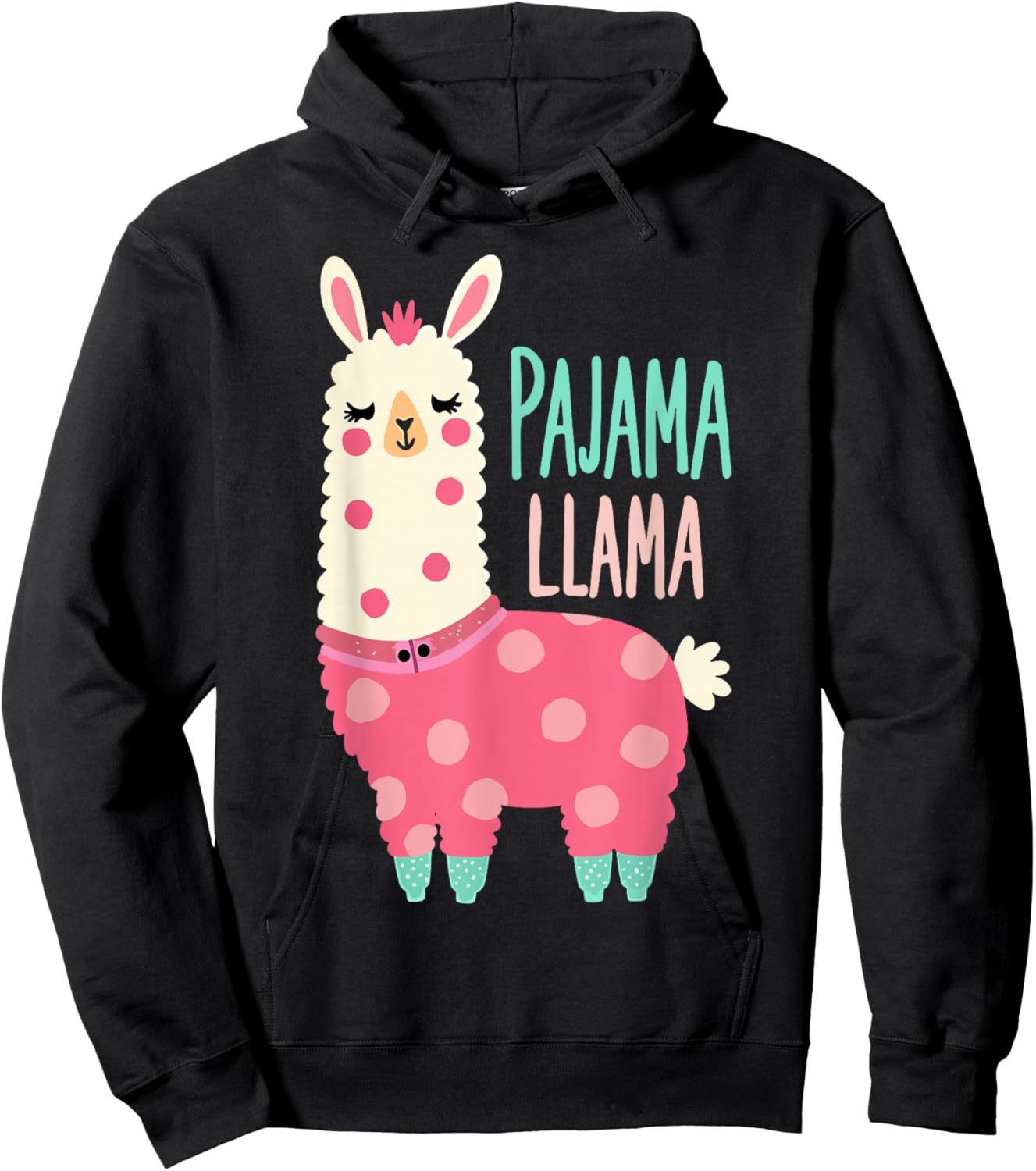 LLama Design Lama pajama Hoodie - Hoodie | Black