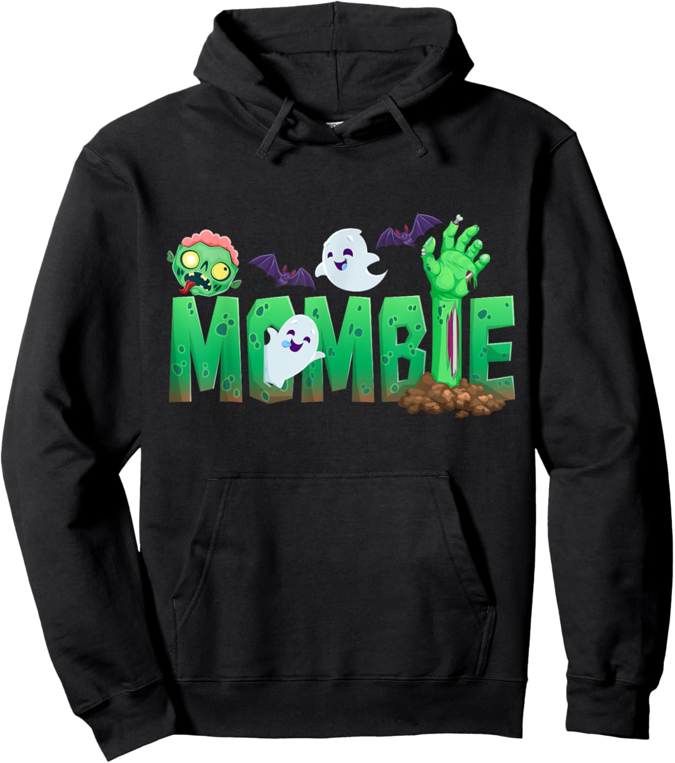 Zombie Mom Funny Halloween Costume Graveyard Hoodie - Hoodie | Black