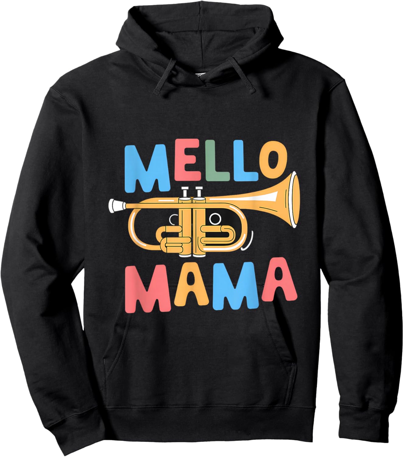 Mello Mama Music Mellophone Band Mom Hoodie - Hoodie | Black