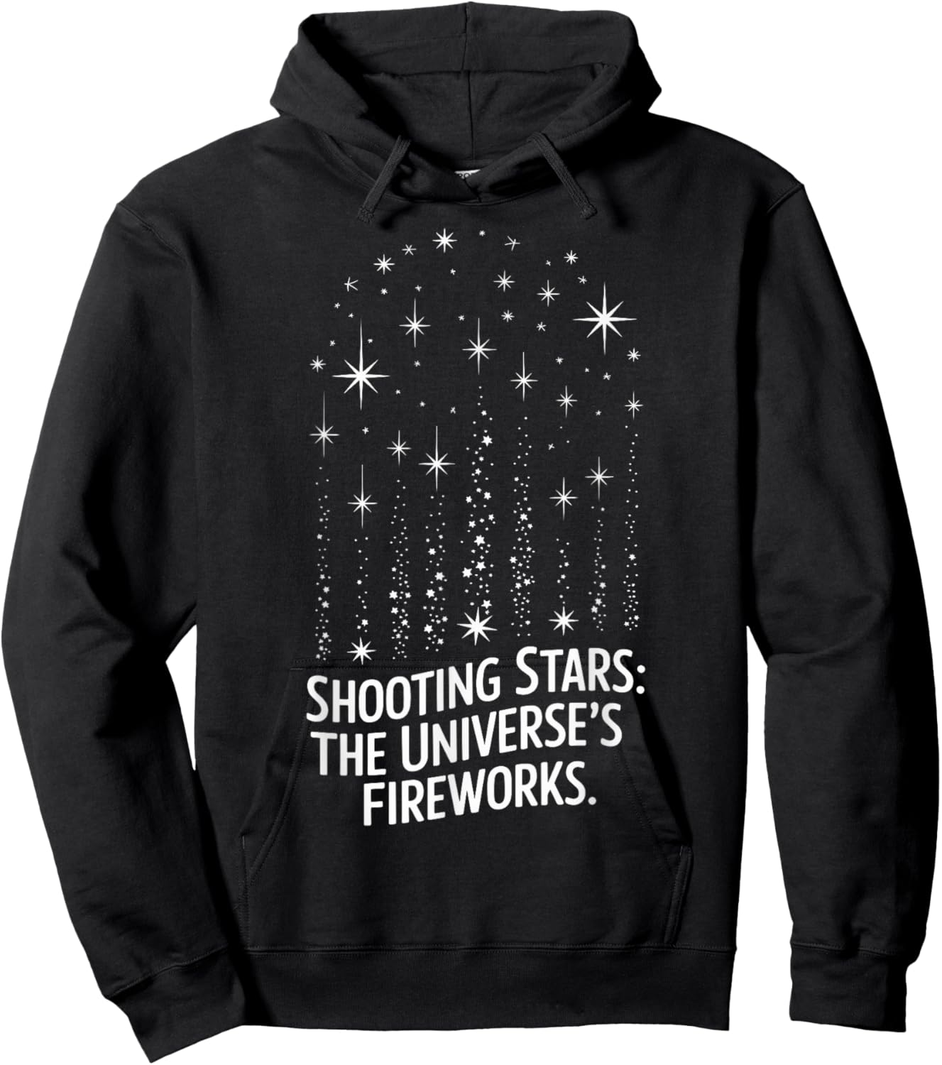 Shooting Stars Celestial Design for Astronomy Lovers Hoodie - Hoodie | Black