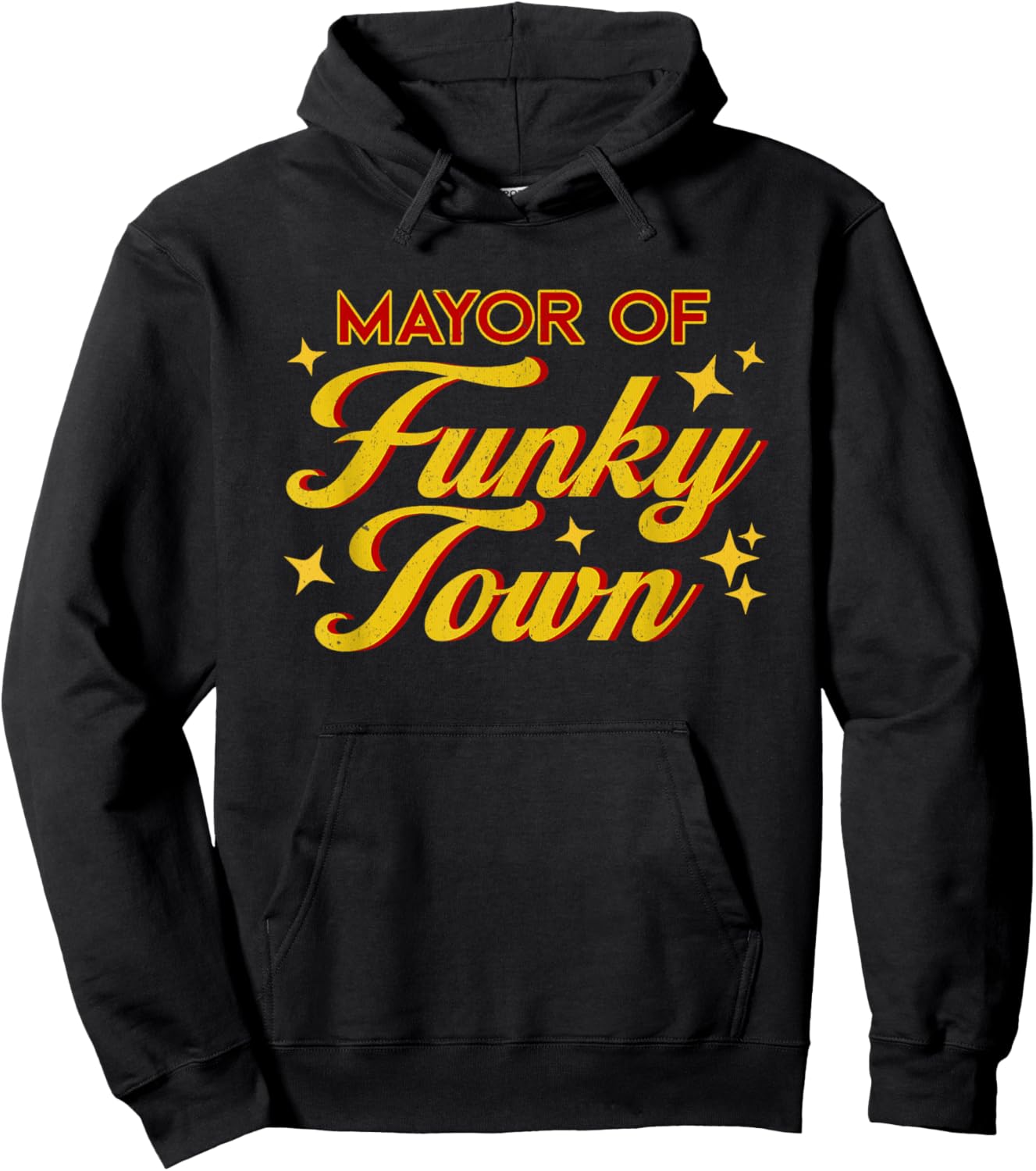 Mayor Of Funky Town Graphic Musician 70s Disco Party Awesome Hoodie - Hoodie | Black