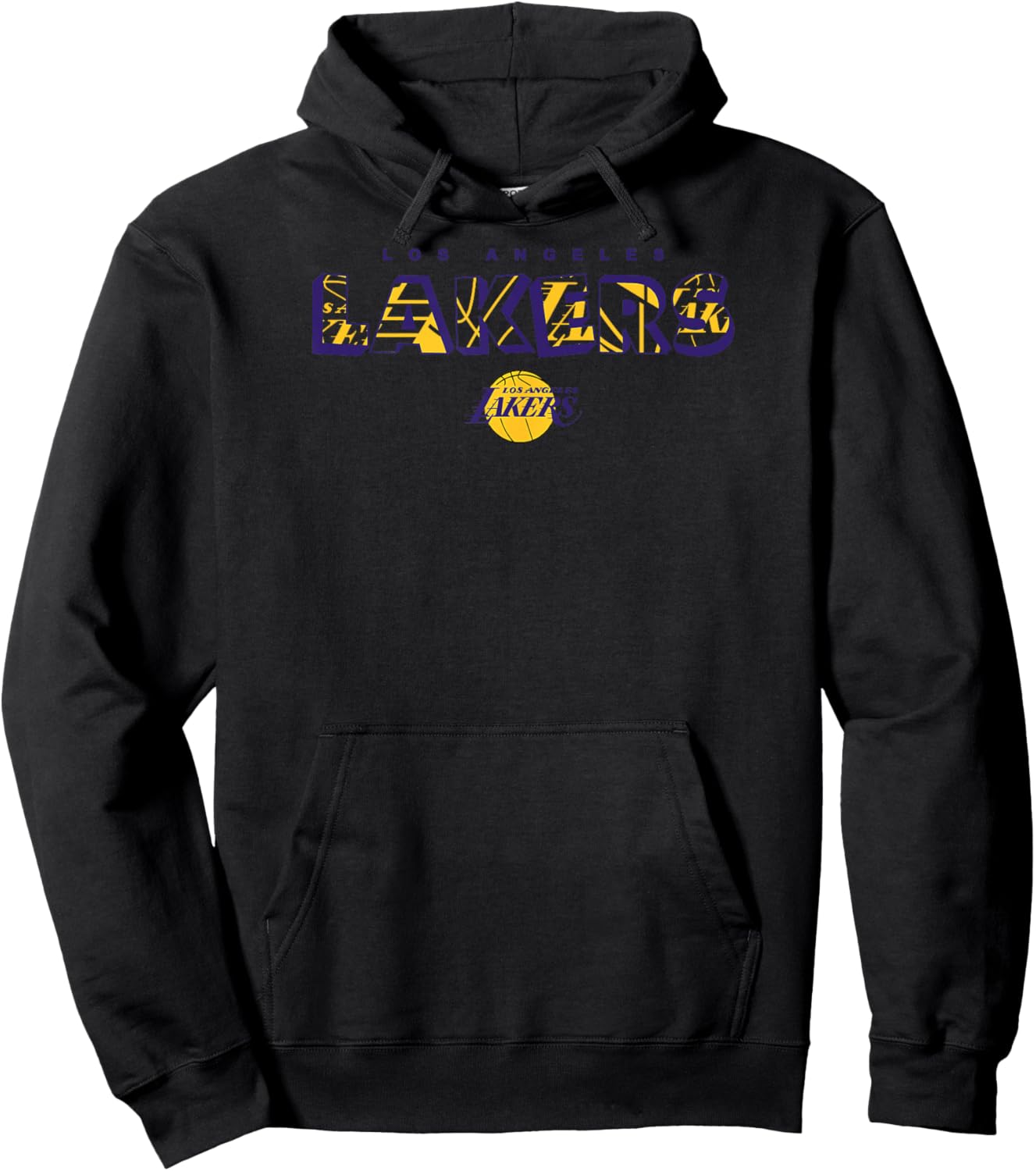 NBA - Los Angeles Lakers Logo Knockout White Hoodie - Hoodie | Black