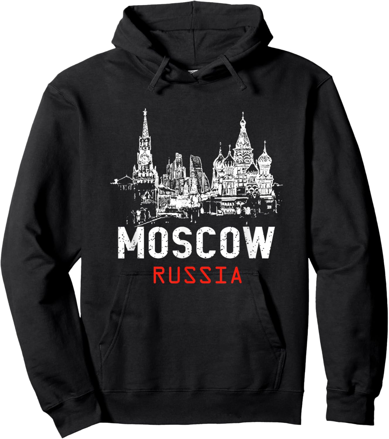 Moscow Russia Hoodie - Hoodie | Black