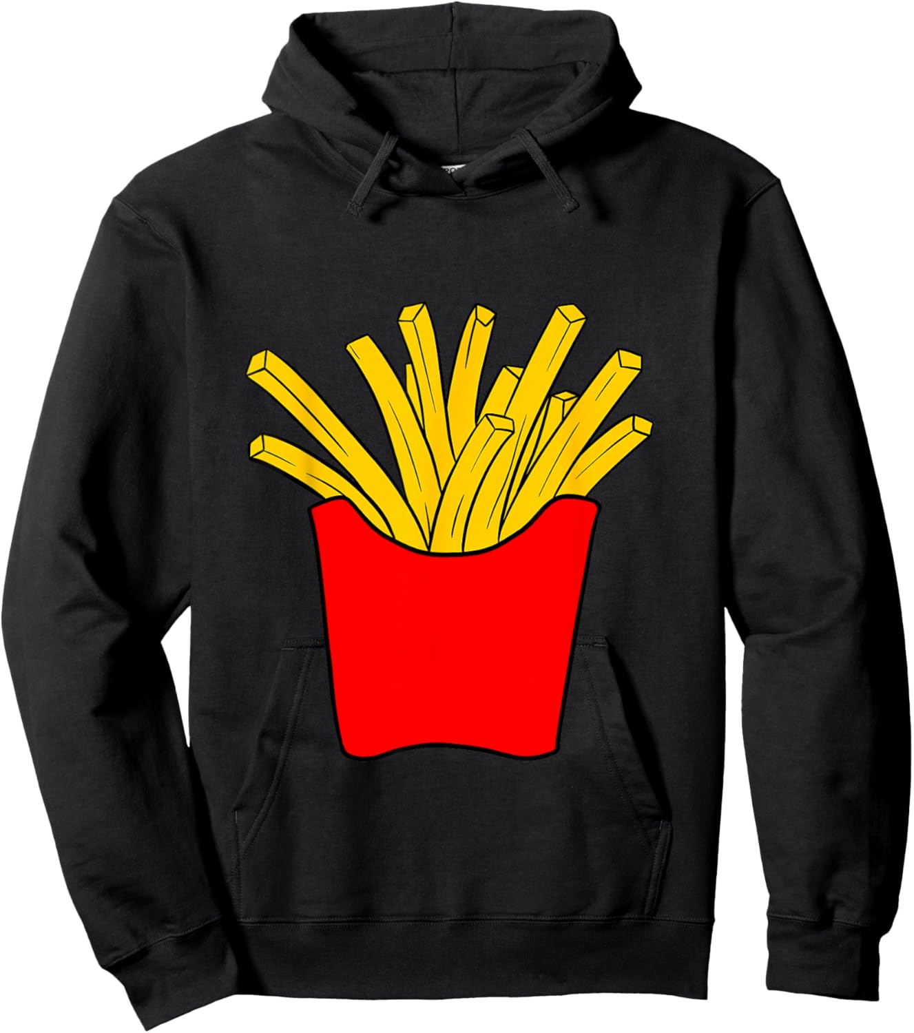 French fries costume for Girls Boys Kids Men Women Hoodie - Hoodie | Black